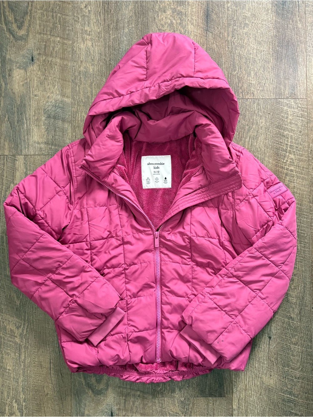 Abercrombie Kids Midweight Puffer Hooded Jacket
